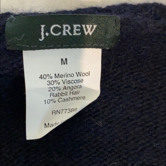 NWOT JCrew wool argyle sweater size M - Picture 2 of 4